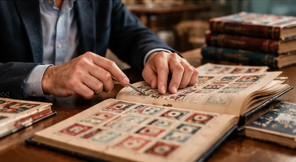 Albums et timbres anciens